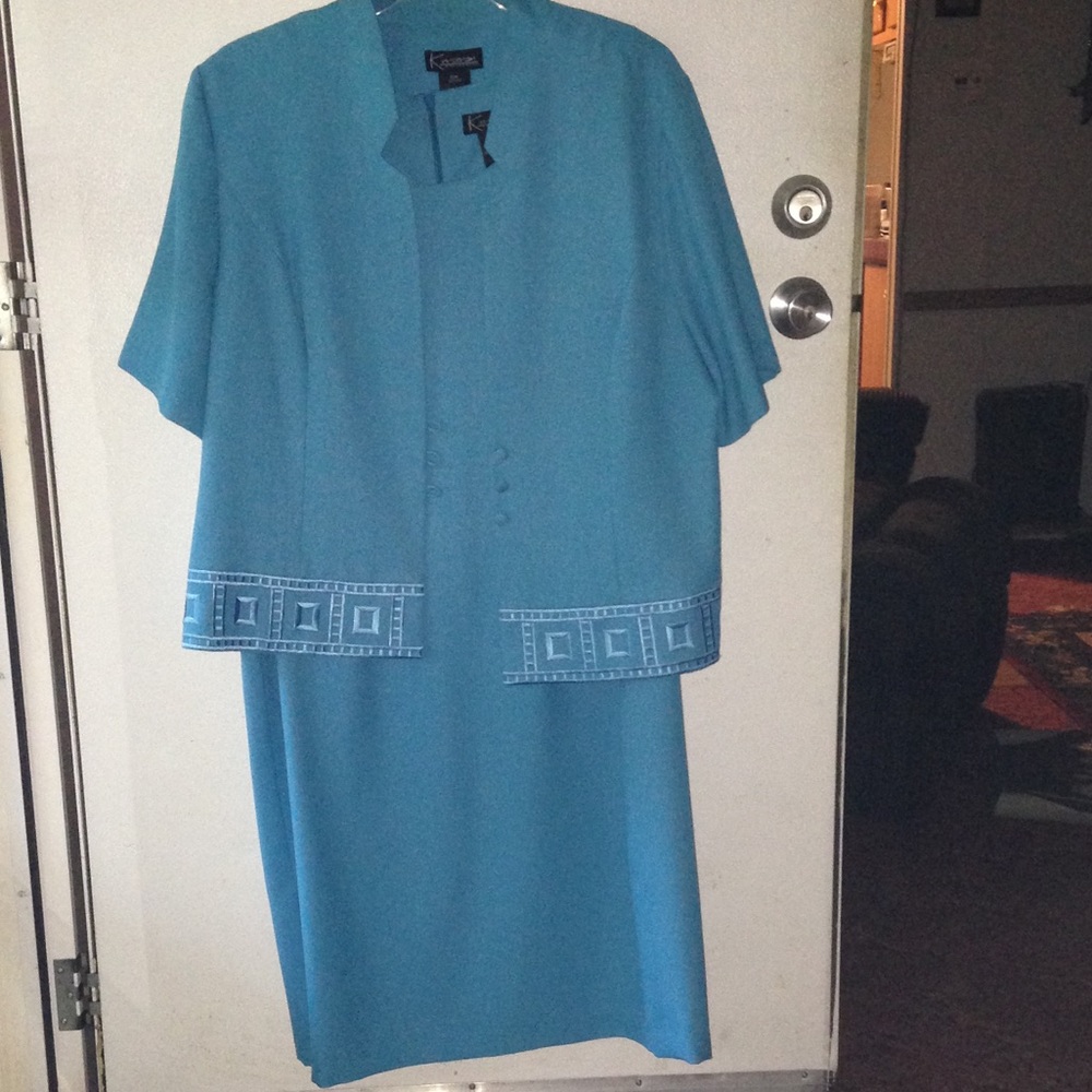 Sky Blue Dress & Jacket 20W